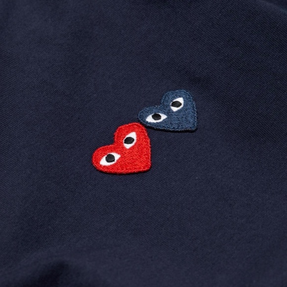 Comme des Garcons PLAY Double Heart T-Shirt - Picture 5 of 5